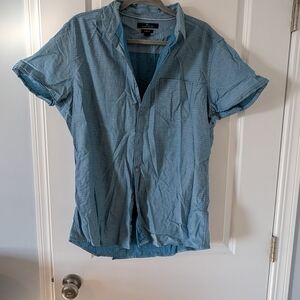 Marc Anthony Light Blue Casual Button Down Shirt